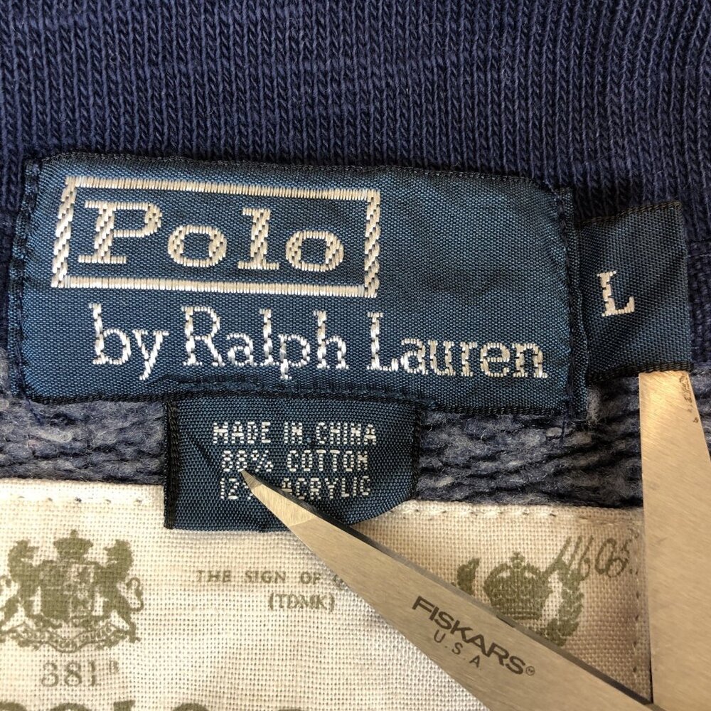 Polo Ralph Lauren RL Mens Navy Blue Sportsman Shawl Collar Button Front Cardigan - Picture 8 of 15